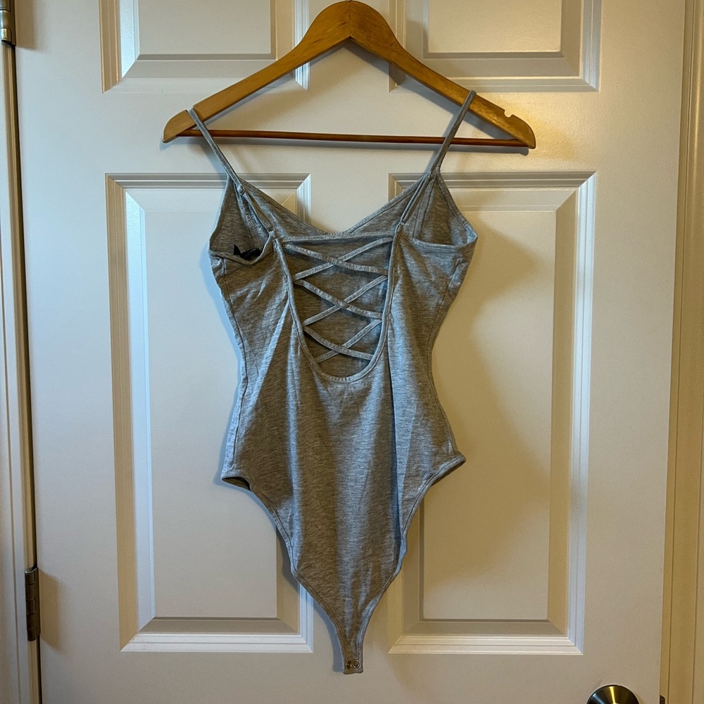 Gray bodysuit